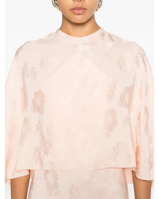 Forte_forte Pink Alba Flower Dress