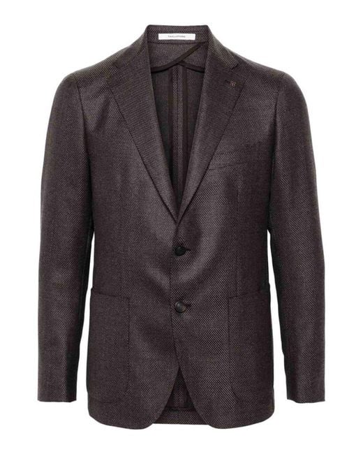 Tagliatore Brown Single Breast Jacket for men