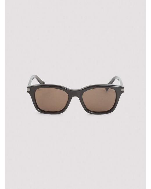 Zegna Brown Acetate Sunglasses for men