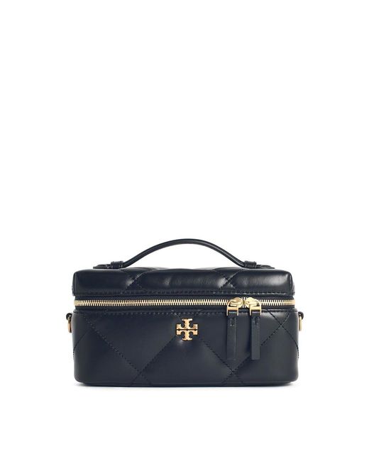 Tory Burch Blue Kira Leather Beauty Case