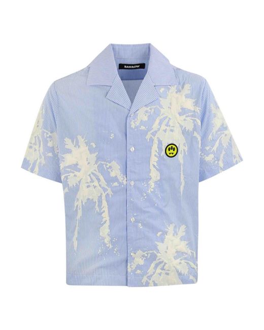 Barrow Blue Cotton Shirt for men