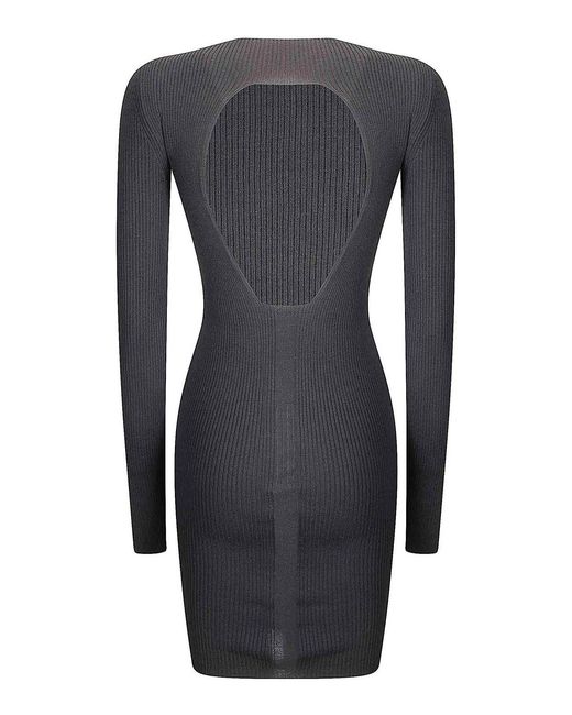 rick owens dress grey Rick Owens Wrap Draped Maxi Dress - Grey - 25% Off