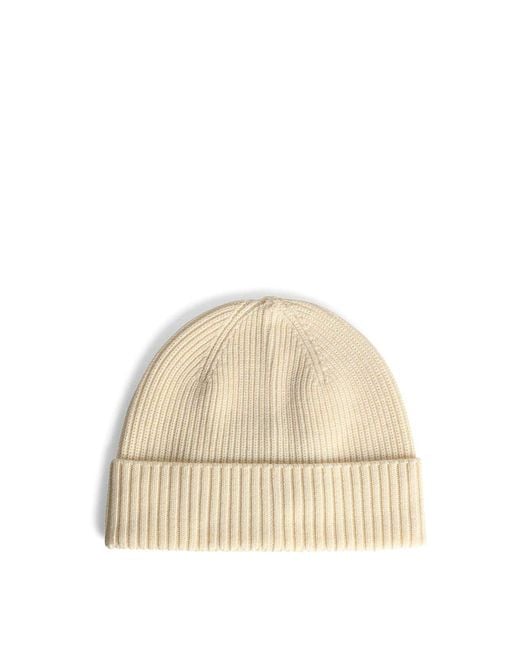 Seven Gauge Men's Natural Wool Beanie