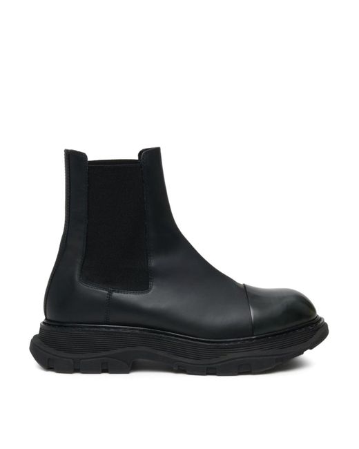 Alexander McQueen Black Boots Shoes for men