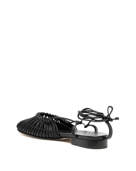 Hereu Black Mantera Leather Ballets
