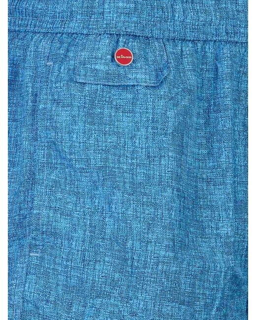 Kiton Blue Swimsuit for men