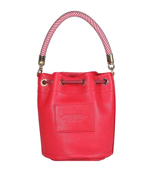 Marc Jacobs Logoed Bucket Bag in Red Lyst