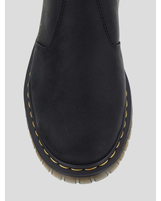 Dr. Martens Black Lack Shoes With Round Toe for men