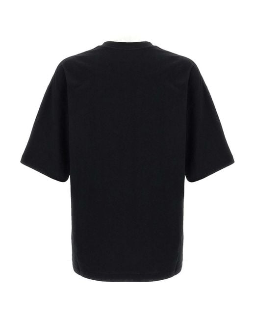 Moschino Black Rhinestone-Embellished T-Shirt for men
