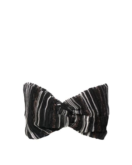 Missoni Black Lurex Viscose Headband