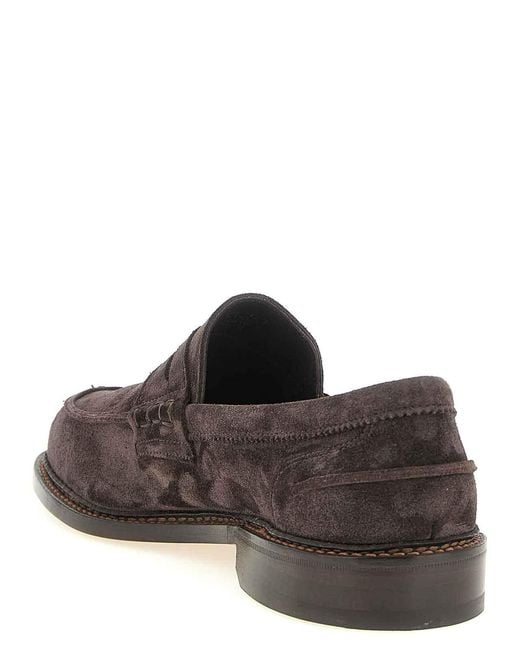 Tricker's Gray Adam Loafers for men