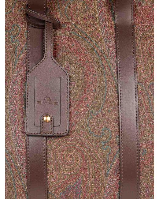 Etro Brown Arnica Travel Bag for men