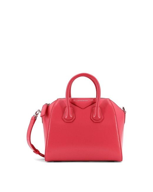 Givenchy Pink Antigona Mini Leather Shoulder Bag