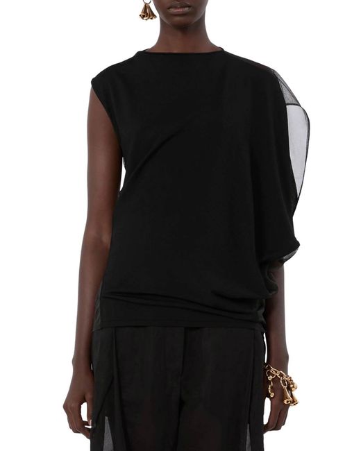 Sportmax Black Asymmetric Top