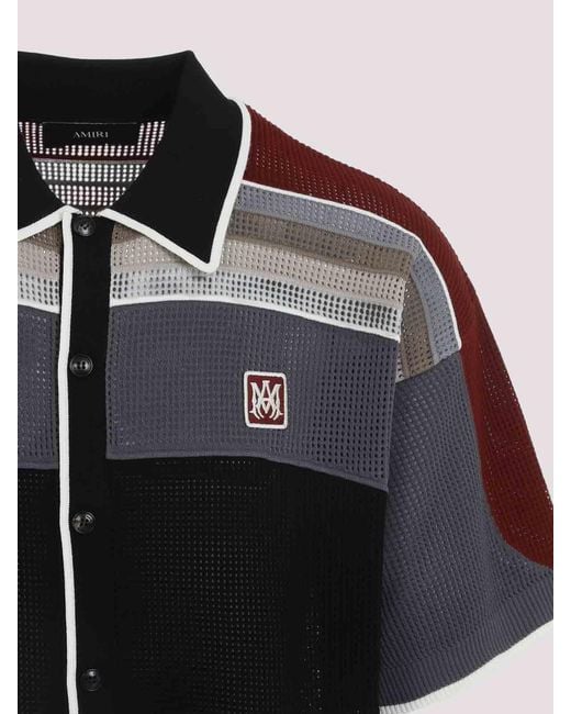 Amiri Black Ma Sport Shirt for men