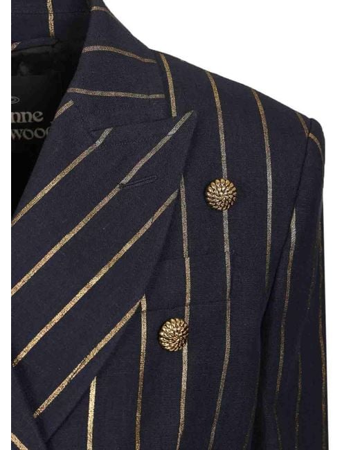 Vivienne Westwood Blue Cut Off Blazer