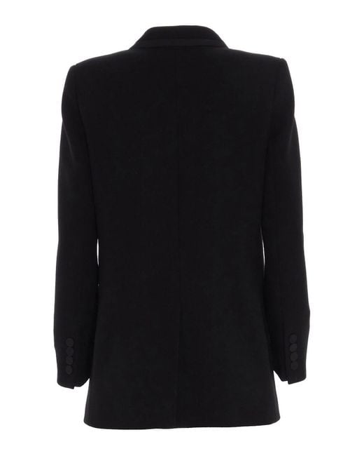 Blazé Milano Black Gros Grain Piping Wool Blazer