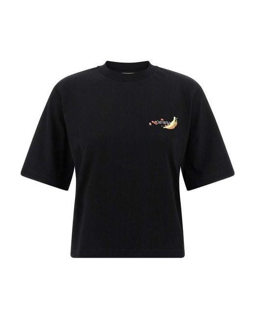 Off-White c/o Virgil Abloh Black Emb Fruits Arrow' T-Shirt