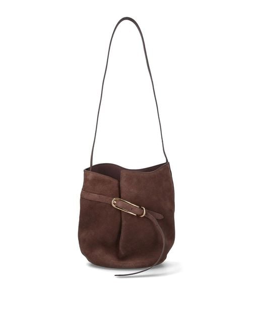 Liffner Brown Medium Belted Bag Bucket Bag