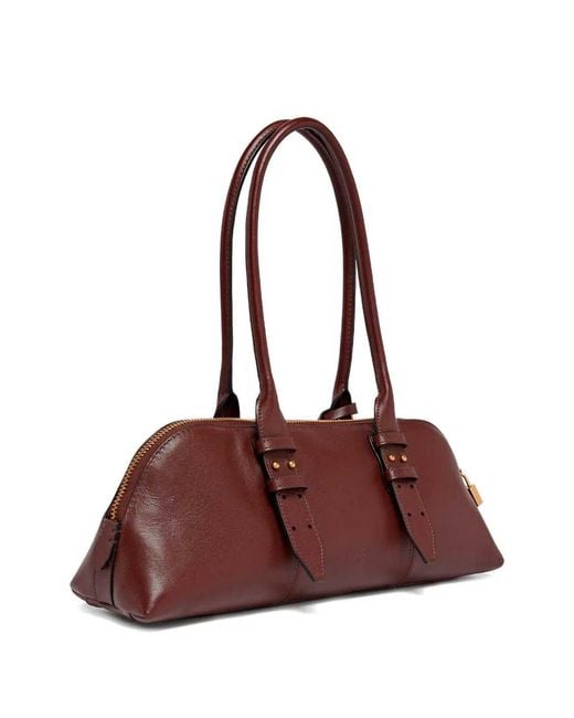 Pinko Brown Big Bowling Bag Horizontal