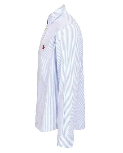 KENZO Blue Boke Flowers Shirt for men