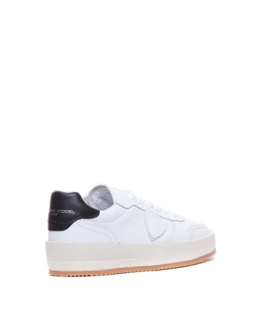 Philippe Model White Nice Low Sneakers for men