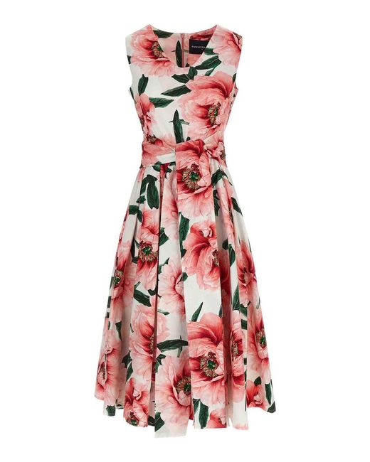 Samantha Sung Red Midi Dresses