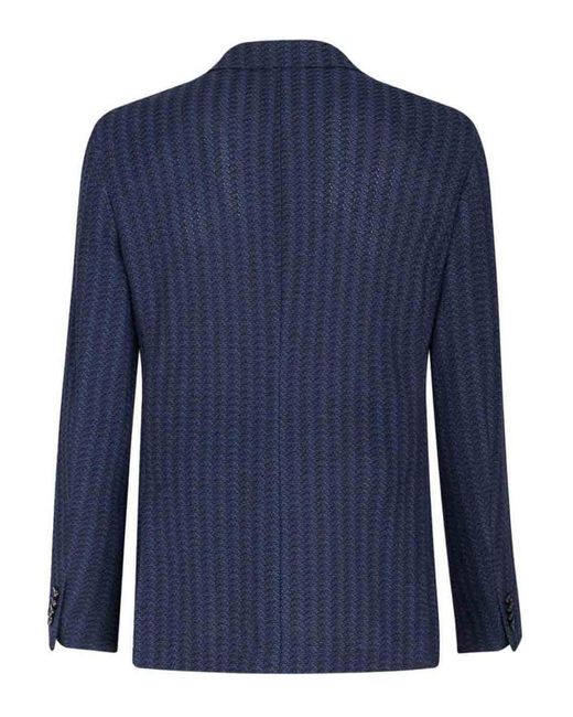 Etro Blue Blazer for men