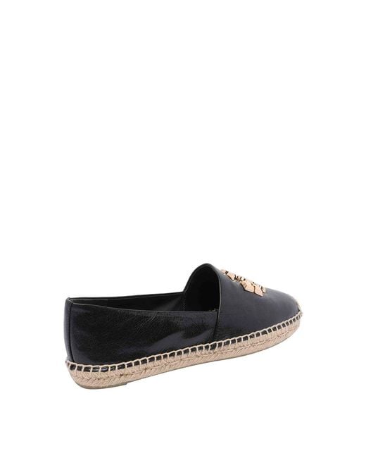 Tory Burch Black Eleanor Espadrilles