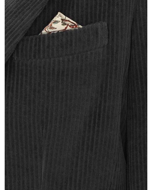 Circolo 1901 Black Double Breasted Velvet Jacket