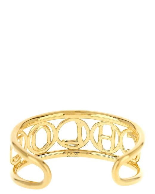Chloé Metallic Script Bracelet