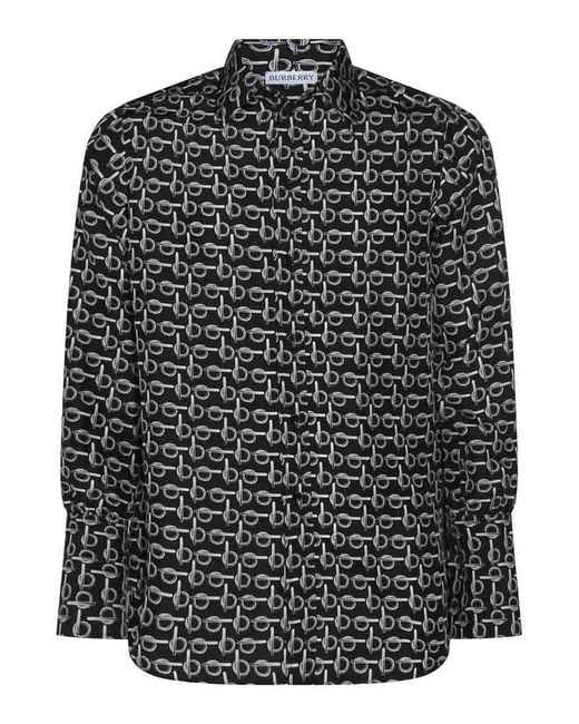 Burberry Black And Silk Shirt