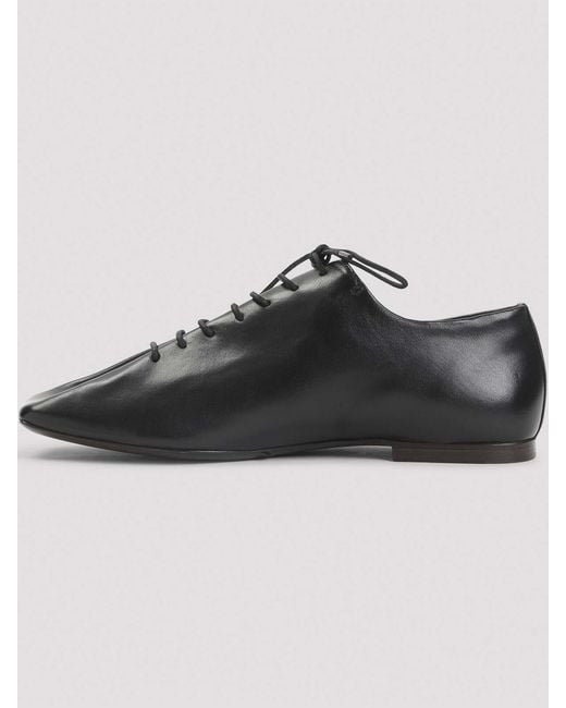 Lemaire Black Souris Flat Classic Derbies