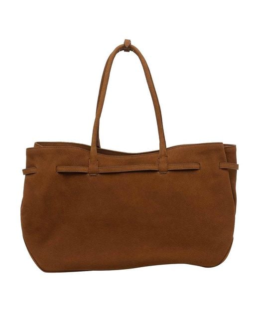 MARGE SHERWOOD Brown Large Grandma Shoulder Bag