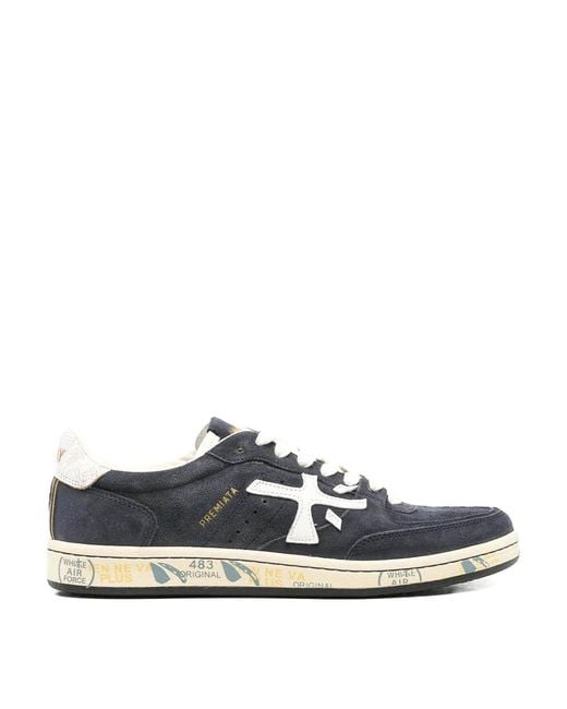 Premiata White Sneakers Bskt Clay 7708 for men