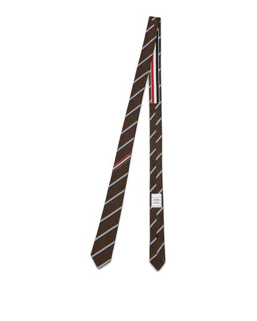 Thom Browne Black Classic Tie for men