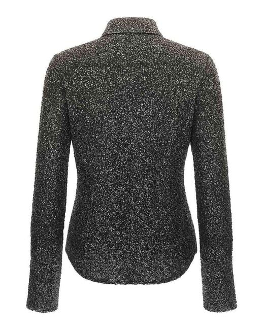 ROTATE BIRGER CHRISTENSEN Black Shirt With Sequins