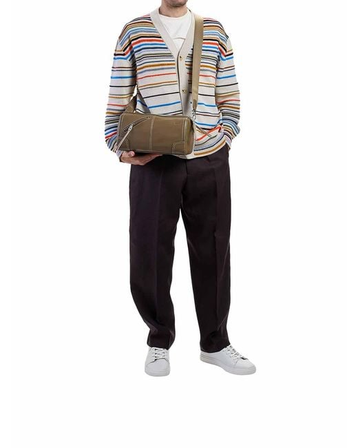 Paul Smith Brown Leather Bowling Bag for men