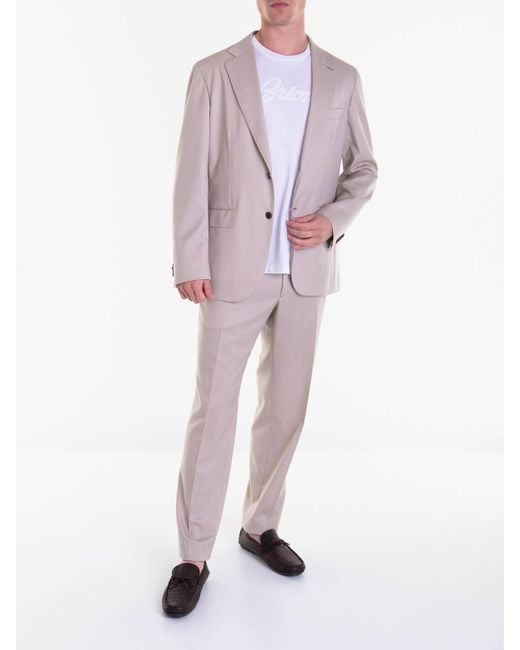 Brioni Pink Notched Lapels Suit for men