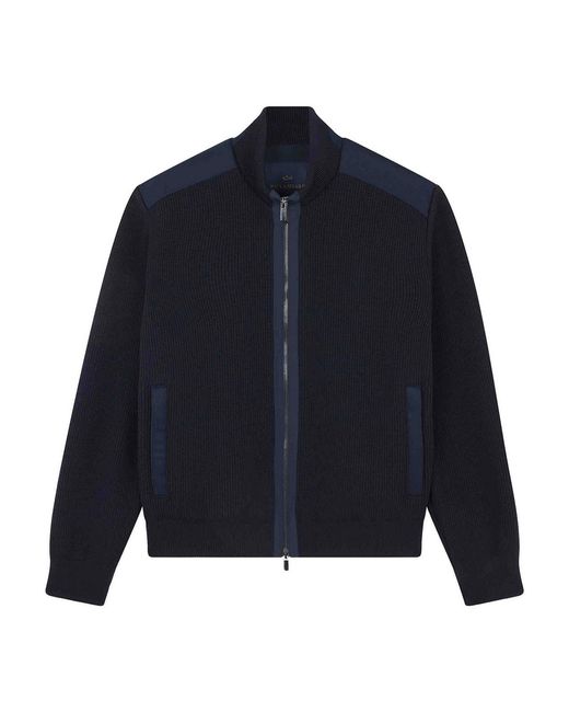 Paul & Shark Blue Maglia Full Zip for men