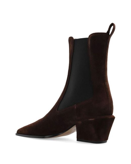 Paris Texas Black Suede Ankle Boots