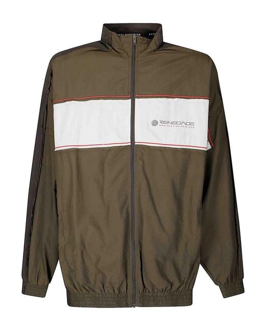 Martine Rose Green Layered Track Jacket for men