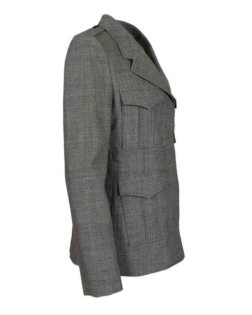 McQueen Black Uniform-Style Jacket