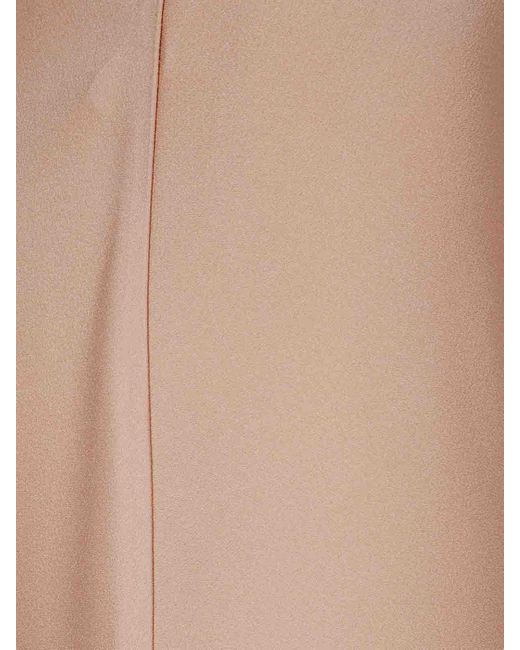 Blumarine Brown Enver Satin Skirt