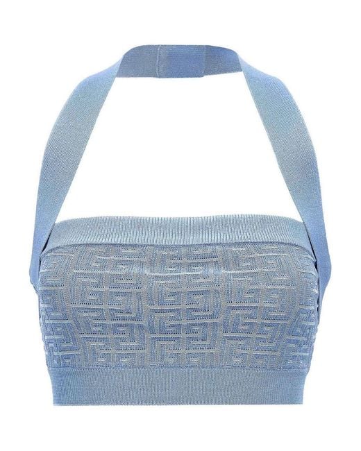 Balmain Blue Pb Top