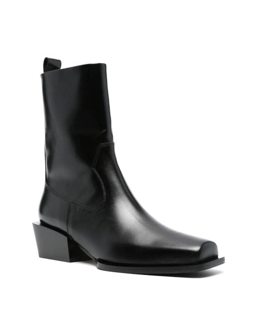 Aeyde Black Bill 60Mm Leather Boots