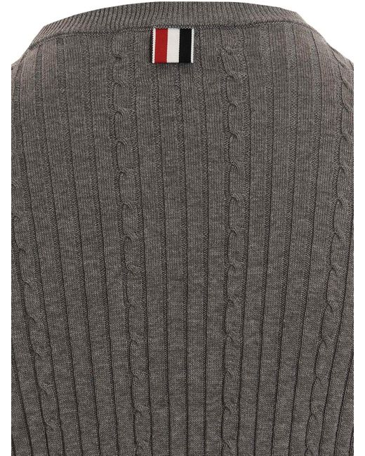 Thom Browne Gray Sweater for men