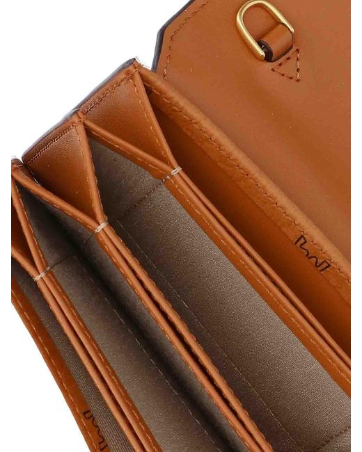 MCM Brown Wallet With Chain