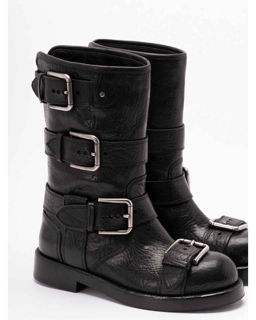 Dolce & Gabbana Black Ankle Boots
