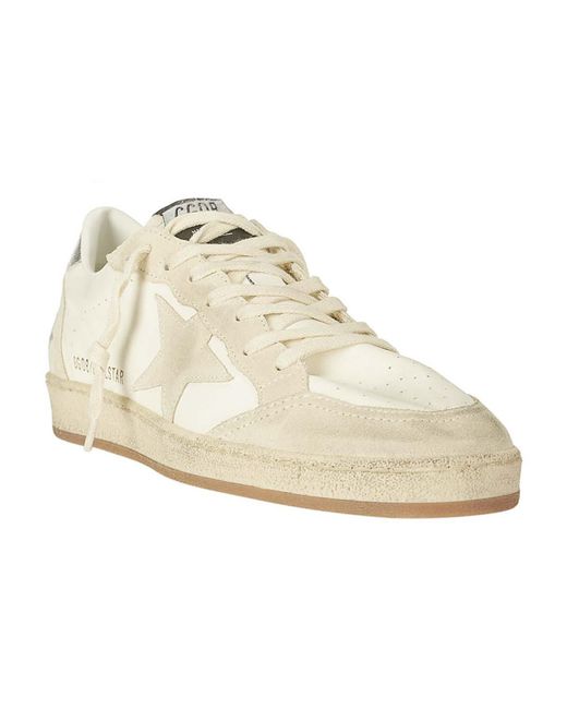 Golden Goose Deluxe Brand White Ballstar Nappa Sneakers for men